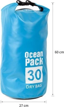 Decopatent® Waterproof Bag - Dry Bag - 30L - Ocean Pack - Dry Sack - Survie Plein Air Backpack - Sacs Secs - Sac De Bateau - Sac De Voile - Blauw -Magasin D'Équipement De Plein Air 714x1200