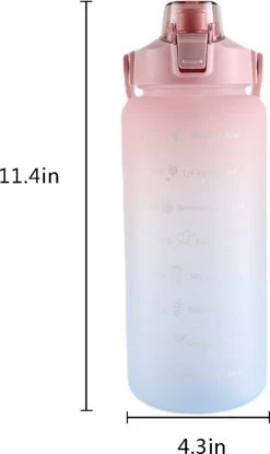 Bouteille D'eau 2 Litres - Bouteille D'eau Motivante - Bouteille D'eau Avec Paille - Bouteille D'eau 2 Litres - Bouteille D'eau 2 Litres - Bouteille De Sport - Bouteille D'eau Avec Marquage Du Temps - 2 Litres -Magasin D'Équipement De Plein Air 715x1200 1