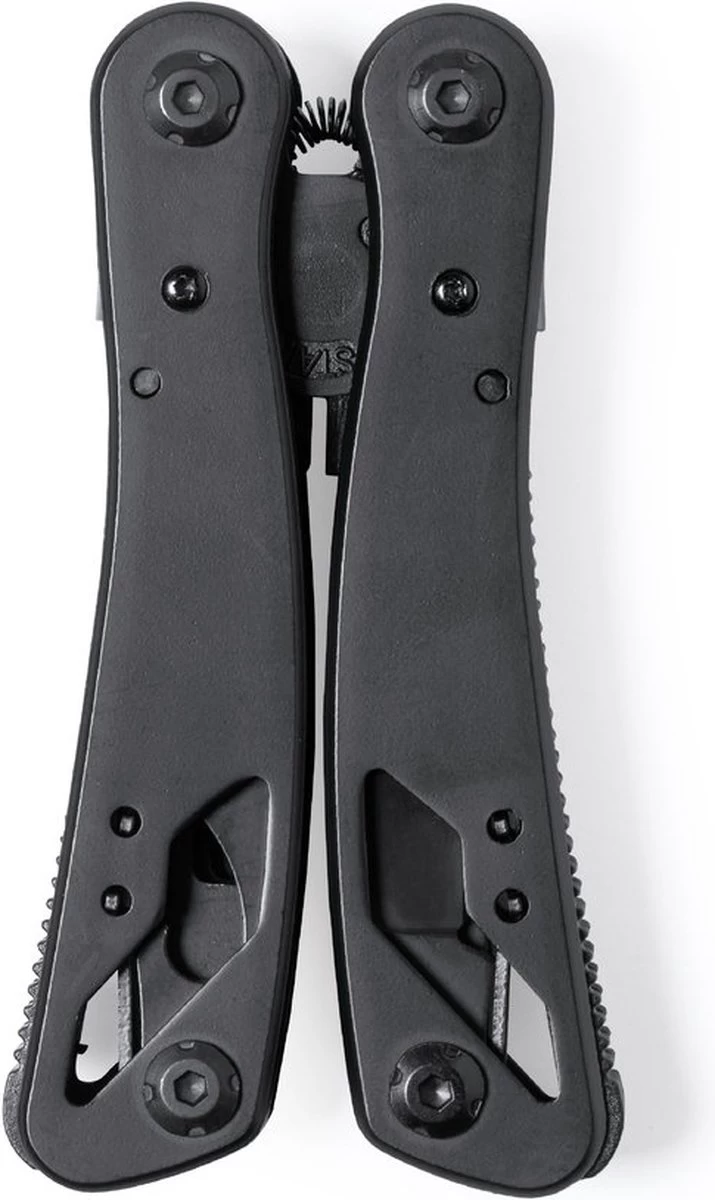 Multitool - Couteau De Poche - Outils - Pinces - Tournevis - Lime - Ouvre - 12 Fonctions - Acier Inoxydable - Aluminium - Noir 5 Multitool - Couteau De Poche - Outils - Pinces - Tournevis - Lime - Ouvre - 12 Fonctions - Acier Inoxydable - Aluminium - Noir – Image 3