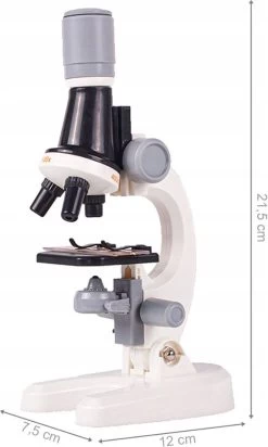Microscope Kinder - Junior - Éducatif - Science - Ingénierie - Biologie - Microscope Avec Siècle Des Lumières LED - Jouets - Wit -Magasin D'Équipement De Plein Air 719x1200