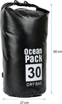 Decopatent® Waterproof Bag - Dry Bag - 30L - Ocean Pack - Dry Sack - Survie Plein Air Backpack - Sacs Secs - Sac De Bateau - Sac De Voile - Zwart -Magasin D'Équipement De Plein Air 726x1200