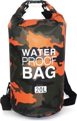 Clins D'oeil | Drybag | Sac En PVC étanche | Oranje 15L | Sac étanche | Sac Pour L'eau | Sac De Canoë étanche/sac De Voile/sac De Bateau