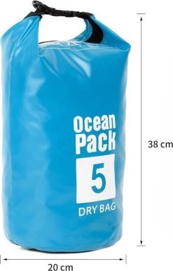 Decopatent® Waterproof Bag - Dry Bag - 5L - Ocean Pack - Dry Sack - Survie Plein Air Backpack - Sacs Secs - Sac De Bateau - Sac De Voile - Blauw -Magasin D'Équipement De Plein Air 768x1200