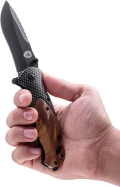 Couteau De Poche De Survie Outdoor - Système Ouvert à 1 Main Et Pince à Pantalon - Couteau Pliant 20,5 CM - Acier Inoxydable - Lion Gear -Magasin D'Équipement De Plein Air 769x1200