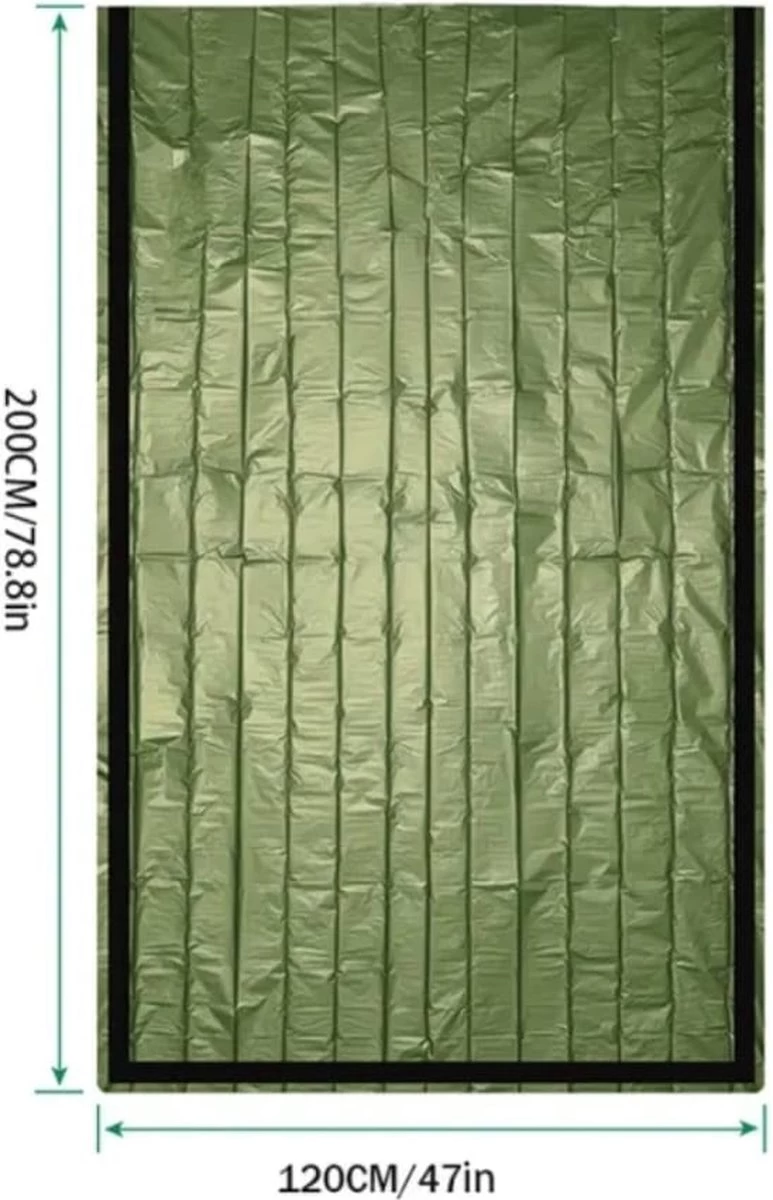 Sac De Couchage De Survie D'Urgence - Camping - Marche - Couverture D'Urgence à Isolation Thermique Imperméable - Avec Sifflet D'Urgence 6 Sac De Couchage De Survie D'Urgence - Camping - Marche - Couverture D'Urgence à Isolation Thermique Imperméable - Avec Sifflet D'Urgence – Image 4