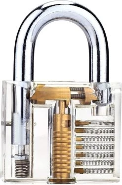 Set De Crochetage Professionnel 20 Pièces Avec Cadenas Transparent | Lockpick Set Avec Cadenas D'entraînement De La Taille D'une Carte De Crédit Et Instructions Pour Débutants Et Professionnels | Gadgets Pour Hommes Par LockCowboy -Magasin D'Équipement De Plein Air 789x1200