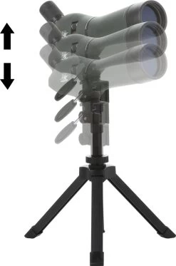 MacGyver Spotting Scope 20-60x60 ZOOM Bin 4 - Avec Boîte étanche Et Trépied + Trépied De Fenêtre - Aussi Pour Les Porteurs De Lunettes - Vert -Magasin D'Équipement De Plein Air 795x1200