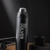 Pulver - Bouteille Thermos / Gourde Premium En Acier Inoxydable - Sans BPA - 1000 Ml - Bouchon Hermétique - Bouchon 1 Clic - Gourde - Triple Isolation - Zwart