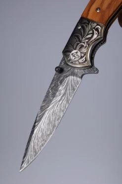 Couteau De Poche - Damas - Survie - Couteau D' Plein Air - Couteau De Poche - Aiguisé Comme Un Rasoir - Manche En Bois - Robuste - Couteau De Chasse - Camping - 22cm - Astuce Cadeau -Magasin D'Équipement De Plein Air 801x1200 4