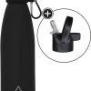 Bouteille D'eau Design En Acier Inoxydable Noir 500 Ml - Avec Support Supplémentaire - Watamula | Bouteille à Boire | Thermos Durable | Bouteille D'eau | Réutilisable | à Double Paroi | Isolé | Sans BPA | Sport | Bouteille à Boire -Magasin D'Équipement De Plein Air 806x1200