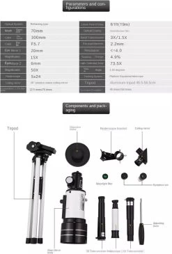 DrPhone SUPERNOVAX2 Junior Astronomical HD Télescope Portable - 300X70mm - Grossissement 150x - Monoculaire Avec Trépied Et Support De Téléphone - Convient Aux Débutants En Astronomie/ Enfants Et Adultes 33 DrPhone SUPERNOVAX2 Junior Astronomical HD Télescope Portable - 300X70mm - Grossissement 150x - Monoculaire Avec Trépied Et Support De Téléphone - Convient Aux Débutants En Astronomie/ Enfants Et Adultes -Magasin D'Équipement De Plein Air 811x1200