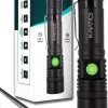 Lampe De Poche LED Militaire K-NATICS - Rechargeable Par USB - 1000 Lumen - Batterie 2200mAh - Fonction Zoom - Poussière Et étanche IP-65 - Kit De Voyage De Luxe Inclus -Magasin D'Équipement De Plein Air 818x1200