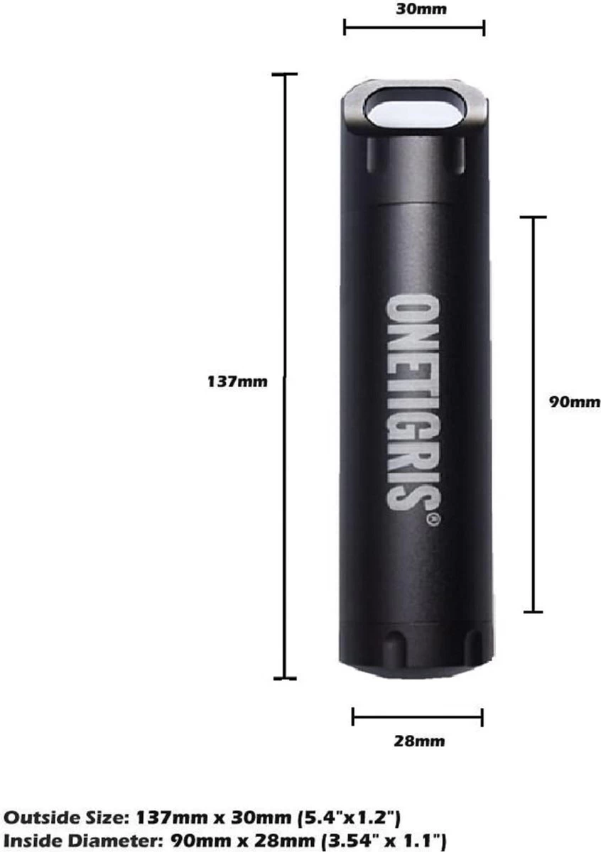 Récipient EDC De Bouteille De Joint De Capsule étanche Longue Pour Le Kit D'outils D'urgence De Randonnée De Camping - Tube étanche - Factures / Piles / Allumettes / Etc. 6 Récipient EDC De Bouteille De Joint De Capsule étanche Longue Pour Le Kit D'outils D'urgence De Randonnée De Camping - Tube étanche - Factures / Piles / Allumettes / Etc. – Image 4