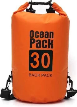 Nixnix Waterproof Bag - Dry Bag - 30L - Oranje - Ocean Pack - Dry Sack - Survie Plein Air Backpack - Sacs Secs - Boat Bag - Sailing Bag