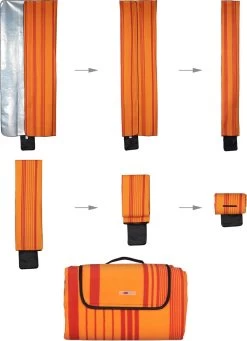 Couverture De Pique-nique Relaxdays 200x300 Cm - Imperméable - Couverture De Pique-nique - Couverture Polaire - Rayée -Magasin D'Équipement De Plein Air 868x1200 1