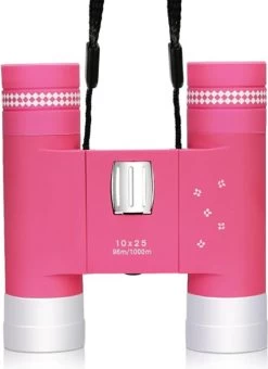 Frienden Jumelles Pour Enfants - Jumelles Jouets - Jumelles Enfants 8 Ans - Jumelles Junior - Jumelles Compactes - 10x25 - Rose