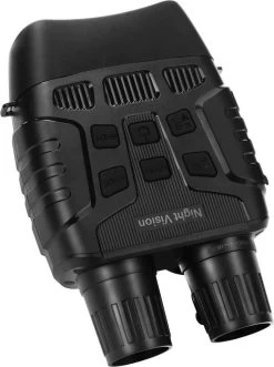 DrPhone NightVision - LED Infrarouge - Jumelles - Prendre Des Photos / Vidéos - ÉCRAN HD -2,3 POUCES - Zoom 4X - Vision Nocturne 250-300 Mètres - BATTERIE INCL - Zwart -Magasin D'Équipement De Plein Air 895x1200