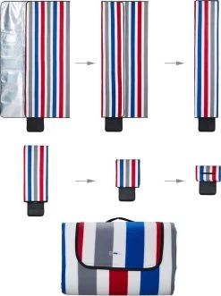 Couverture De Pique-nique Relaxdays - 200 X 300 Cm - Couverture D'extérieur - Douce - Imperméable - à Rayures -Magasin D'Équipement De Plein Air 896x1200 1