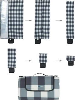 Couverture De Pique-nique Relaxdays 200x200 Cm - à Carreaux - Couverture Extérieure Imperméable - Couverture Polaire - Couverture -Magasin D'Équipement De Plein Air 897x1200 3