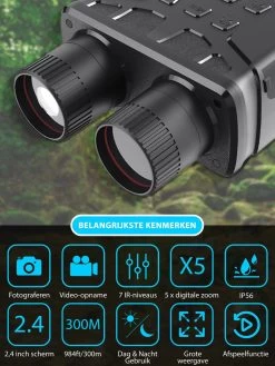 Vision Nocturne Avec Caméra Vidéo Infrarouge Et Numérique | Jumelles Avec Vision Nocturne | Y Compris La Carte SD Et Les Piles -Magasin D'Équipement De Plein Air 900x1200 5
