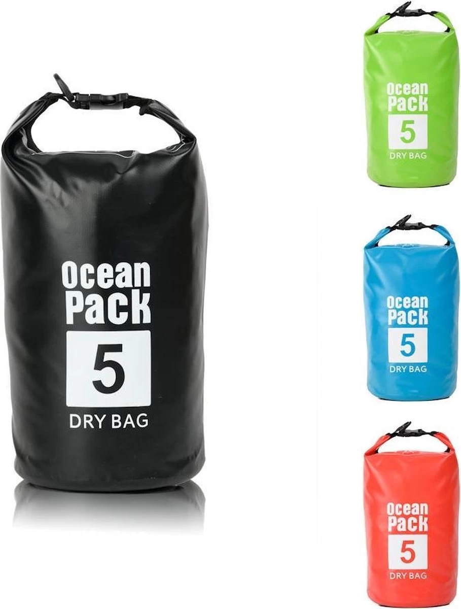 Decopatent® Waterproof Bag - Dry Bag - 5L - Ocean Pack - Dry Sack - Survie Plein Air Backpack - Sacs Secs - Sac De Bateau - Sac De Voile - Zwart 11 Decopatent® Waterproof Bag - Dry Bag - 5L - Ocean Pack - Dry Sack - Survie Plein Air Backpack - Sacs Secs - Sac De Bateau - Sac De Voile - Zwart – Image 9