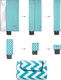 Couverture De Pique-nique Relaxdays 300x200 - Imperméable - Couverture De Pique-nique Polaire - Zigzag - Extra Large -Magasin D'Équipement De Plein Air 915x1200 1