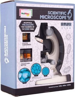 Microscope Kinder - Junior - Éducatif - Science - Ingénierie - Biologie - Microscope Avec Siècle Des Lumières LED - Jouets - Wit -Magasin D'Équipement De Plein Air 920x1200