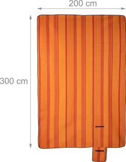 Couverture De Pique-nique Relaxdays 200x300 Cm - Imperméable - Couverture De Pique-nique - Couverture Polaire - Rayée -Magasin D'Équipement De Plein Air 933x1200 1