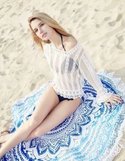 Tissu Mandala SENYANG, Artisanat, Avec Pompons, Rond, à Utiliser Comme Serviette De Plage / Tapis De Yoga / écharpe / Nappe / Tissu De Pique-nique, Mousseline De Soie 10 Tissu Mandala SENYANG, Artisanat, Avec Pompons, Rond, à Utiliser Comme Serviette De Plage / Tapis De Yoga / écharpe / Nappe / Tissu De Pique-nique, Mousseline De Soie -Magasin D'Équipement De Plein Air 933x1200 2