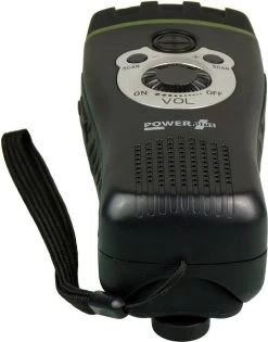 Lampe De Poche à DEL POWERplus Wolf Dynamo | Radio FM Avec Haut-parleur Intégré | Rechargeable Via USB Ou Via Dynamo | Couleur : Noir -Magasin D'Équipement De Plein Air 942x1200 1