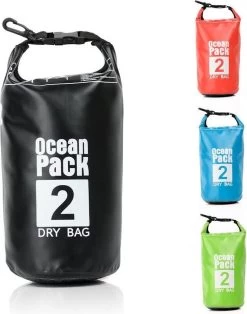 Sac étanche Ocean Pack 2L - Sac étanche étanche - Sac étanche 100% étanche - Sac à Dos Survie Plein Air Drybag - Survie Bag Duffel Bag - Plein Air Bag - Sac De Voyage - Sac Bateau - Sac à Voile - Sacs Secs 2 Litres - Couleur: NOIR - Decopatent® -Magasin D'Équipement De Plein Air 944x1200