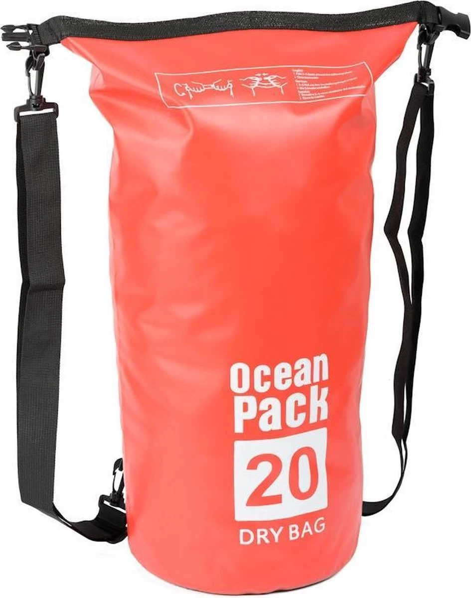 Decopatent® Waterproof Bag - Dry Bag - 20L - Ocean Pack - Dry Sack - Survie Plein Air Backpack - Sacs Secs - Sac De Bateau - Sac De Voile - Rouge 4 Decopatent® Waterproof Bag - Dry Bag - 20L - Ocean Pack - Dry Sack - Survie Plein Air Backpack - Sacs Secs - Sac De Bateau - Sac De Voile - Rouge – Image 2