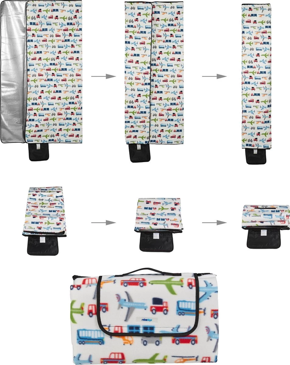Relaxdays Couverture Pique-nique Polaire Avec Imprimé - 200x200 Cm - Couverture Pique-nique - Serviette De Plage Xxl 13 Relaxdays Couverture Pique-nique Polaire Avec Imprimé - 200x200 Cm - Couverture Pique-nique - Serviette De Plage Xxl – Image 11
