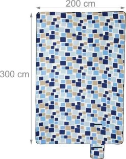 Couverture De Pique-nique Relaxdays 200x300 - Parc De Couverture Extérieure Imperméable - Extra Large - Couverture Polaire -Magasin D'Équipement De Plein Air 953x1200