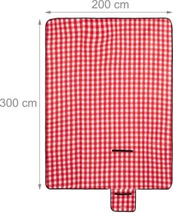 Couverture De Pique-nique Relaxdays - 200 X 300 Cm - Couverture De Parc - Imperméable - Isolante - à Carreaux -Magasin D'Équipement De Plein Air 960x1200 9