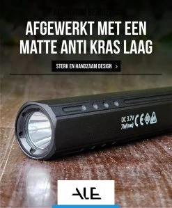 Lampe De Poche Outdoor ALE - 3000 Lumens - 5 Positions - Rechargeable Par USB - Résistante Aux Intempéries - Avec Batterie Et Câble USB - Série 4000 -Magasin D'Équipement De Plein Air 990x1200 2