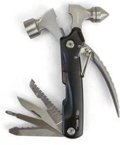 Society Paris - Multi-outil Avec Fonction Marteau Et Pince - Acier Inoxydable - 12 Fonctions - Coffret Cadeau De Luxe