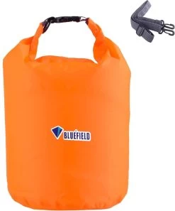 Bluefield - Sac De Transport étanche Avec Bandoulière - 10 Litres Drybag - Sac De Sport Léger - Imperméable - Pour Bateau, Nager, Kayak, Sports Nautiques, Flottant - Oranje